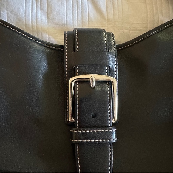 Y2K Coach Black Leather Shoulder Bag - Picture 2 of 3